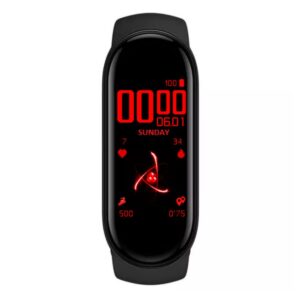 Exxelo M8 Smart Watch Band – Fitness Heart Rate Monitor with Activity Tracker, Waterproof Design, Steps Counter, Calorie Counter, and BP Monitor for Unisex